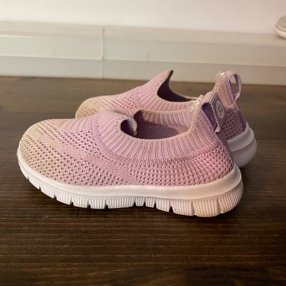 First steps toddler girls size 4 stepping stones purple ombre mesh slip on shoe - Picture 4 of 7